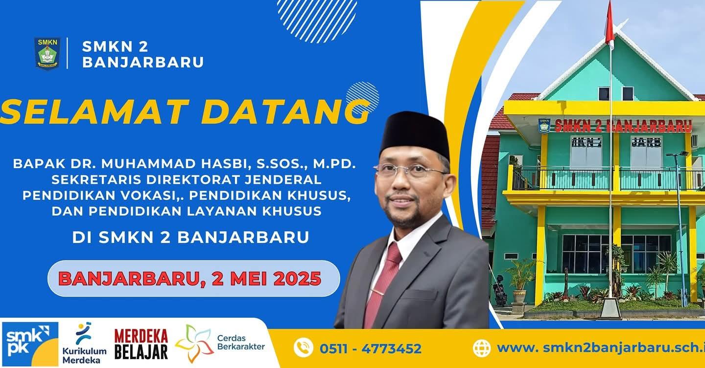 Sekretaris Dirjen Vokasi Kemdikdasmen Kunjungi SMKN 2 Banjarbaru