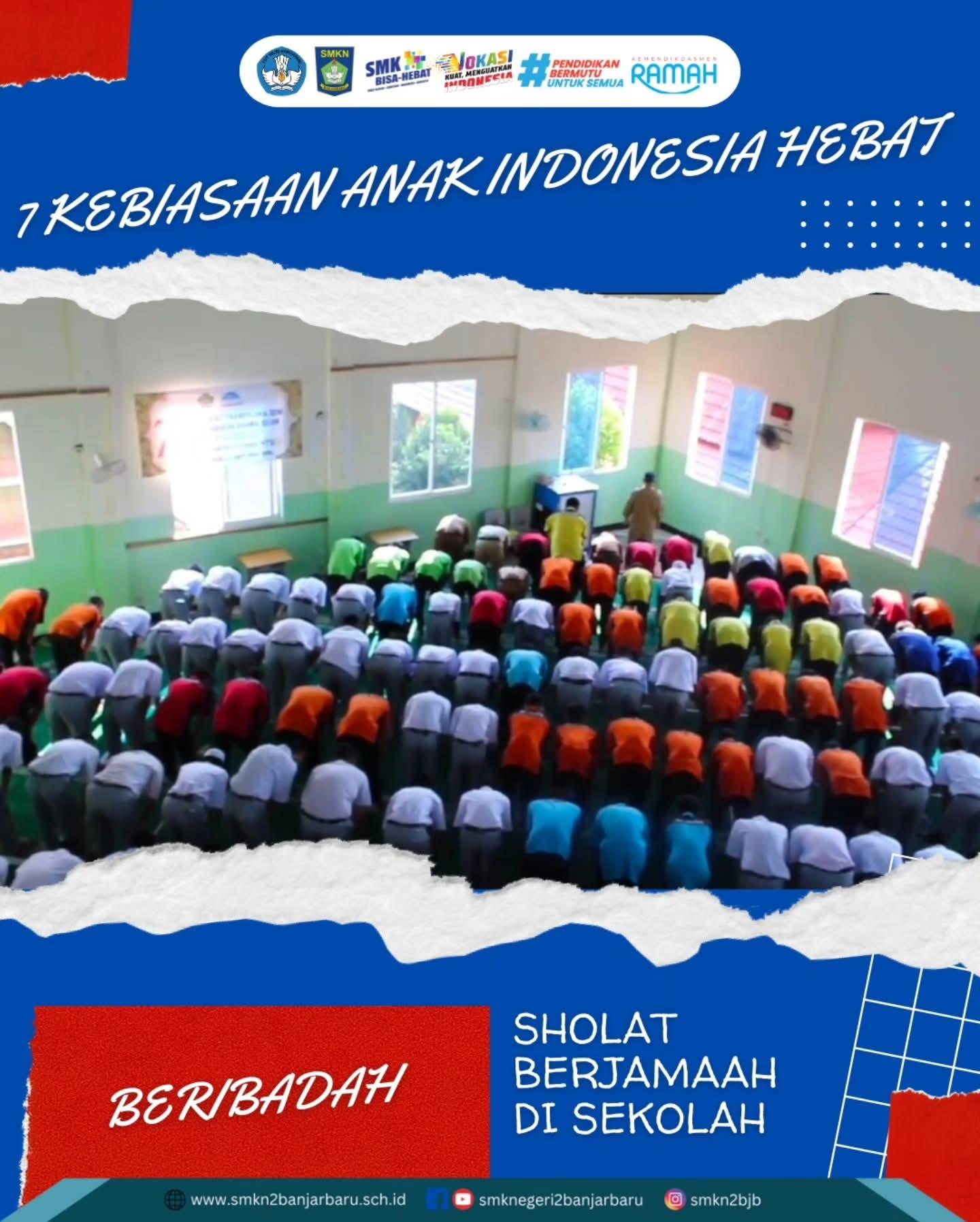 Terapkan 7 Kebiasaan Anak Indonesia Hebat: SKENDA Rutinkan Sholat Berjamaah di Sekolah