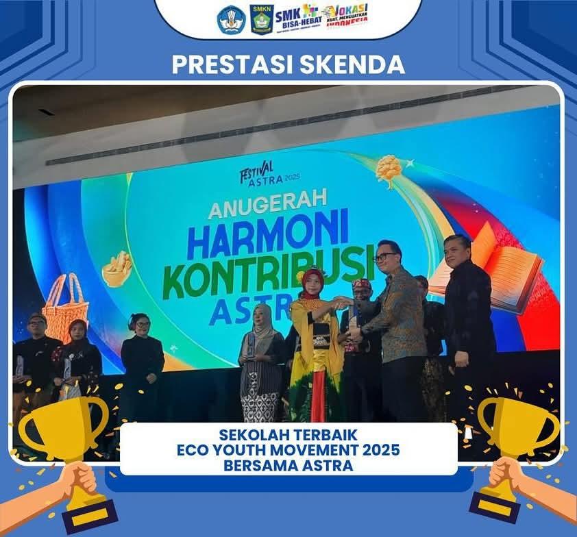 SMKN 2 Banjarbaru Raih Penghargaan "Sekolah Terbaik Eco Youth Movement 2025 Bersama ASTRA"